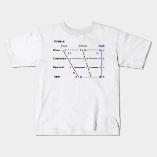 Vowel Quadrilateral Kids T-Shirt